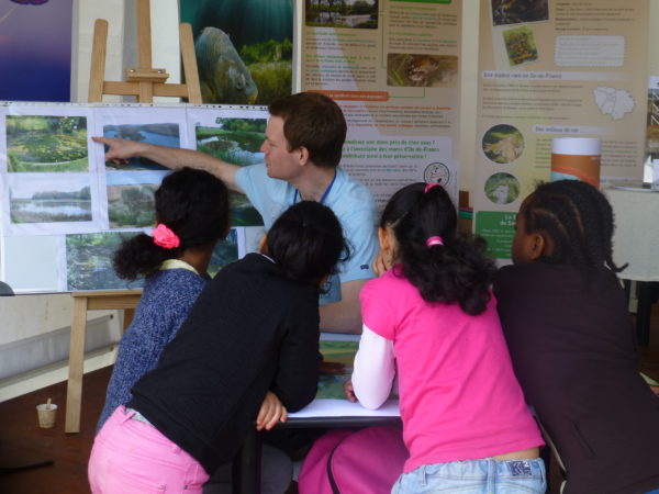 Small group of children in classroom