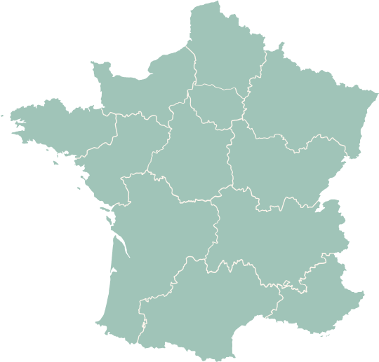 Illustrated map of France